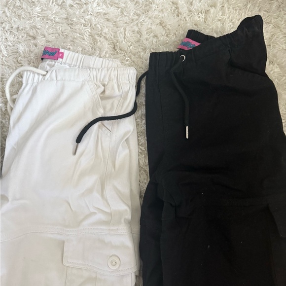 Stylish Cargo Pants Set - Gray, Black, White - Picture 3 of 3